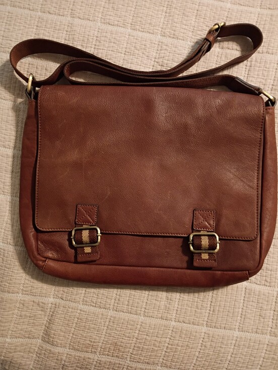 Other - Men's Brown Leather Messenger Bag - Classic Everyday Carry